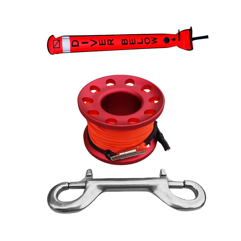 Amagogo Boya de Señalización para Buceo con Carrete de Aluminio