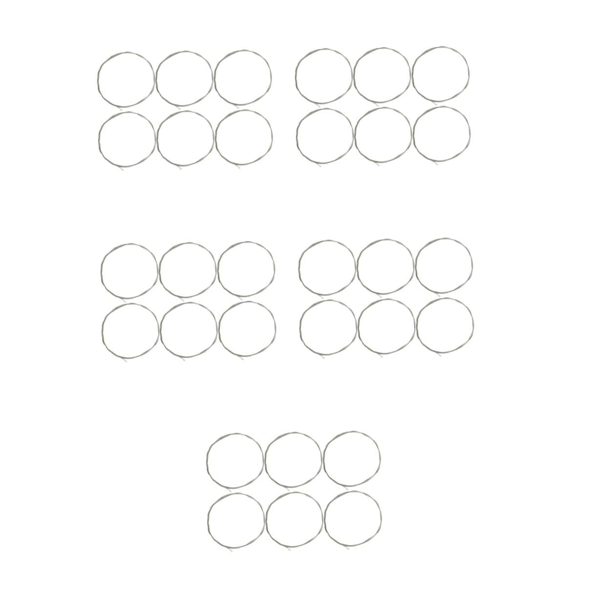 ibasenice 5sets Corde Per Chitarra Folk Metallo Accessori Di Sostituzione Per Chitarra Acustica Resistente e Durevole Corde Per Kit Strumentale Professionale