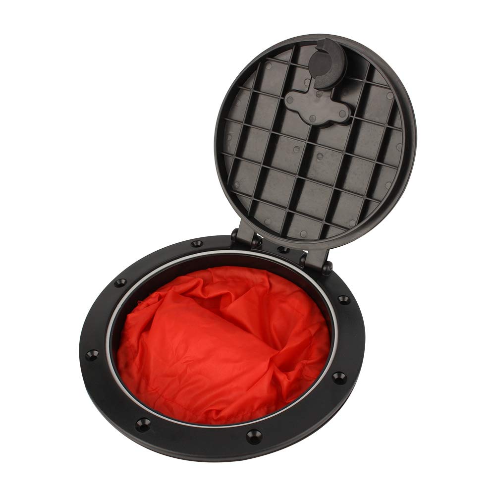 Coperchio per Boccaporto da 6 Pollici Piastra di Copertura Estraibile, Piastra di Copertura con Kit di Copertura per Borsa Portaoggetti per Accessorio per Kayak da Canoa per Kayak