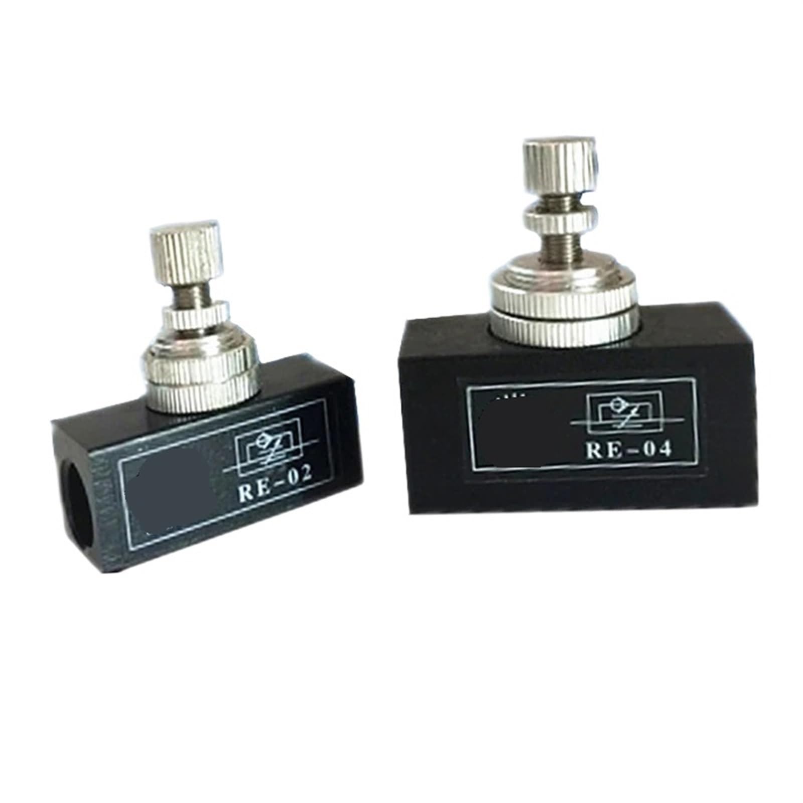Válvula de control de flujo neumático RE-01 de 1/8 de pulgada, acelerador de aire de 2 uds