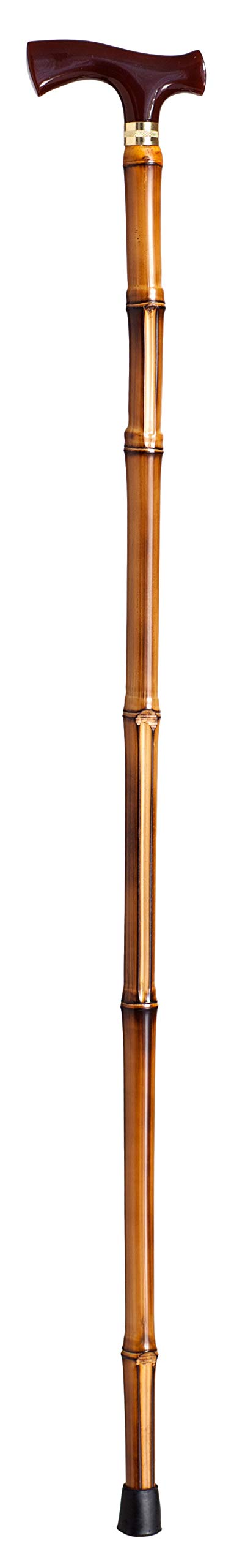 Bastone da passeggio con elegante manicotto rosso perlescente e manicotto in gomma antiscivolo, molto leggero, supporto per anziani
