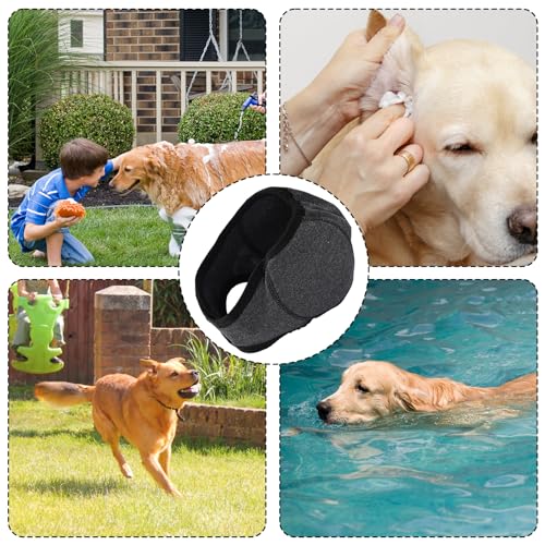 Beruhigender Hunde-Kapuzenpullover Ohrumhüllung, bequeme leise Ohrenabdeckung Muffen Stöpsel wasserdicht & verstellbar Hundekopfumhüllung Haube für Lärmschutz Feuerwerk Fellpflege Baden Angst Gewitter