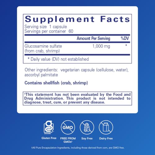 Pure Encapsulations Glucosamine Sulfate Capsules