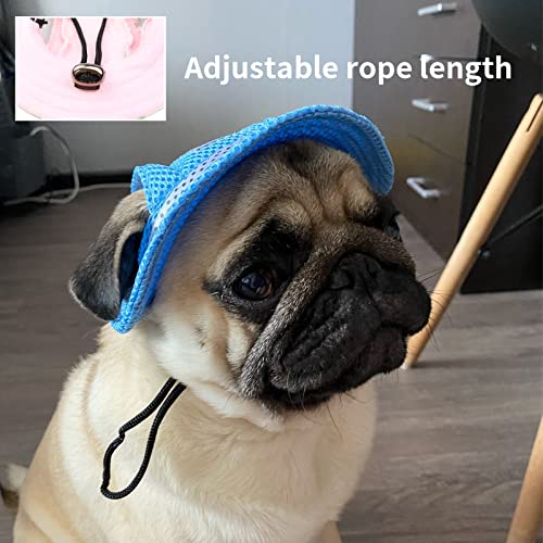 Hunde-Sonnenhut, verstellbar, Baseballkappe mit Ohrlöchern, Sommer-Haustier-Visier, Hüte, Outdoor-Sport, Sonnenschutz, Sonnenhaube für kleine Hunde, Welpen, Katzen