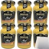 Maille Dijon-Senf mit Honig 6er Pack (6x230g Glas) + usy Block