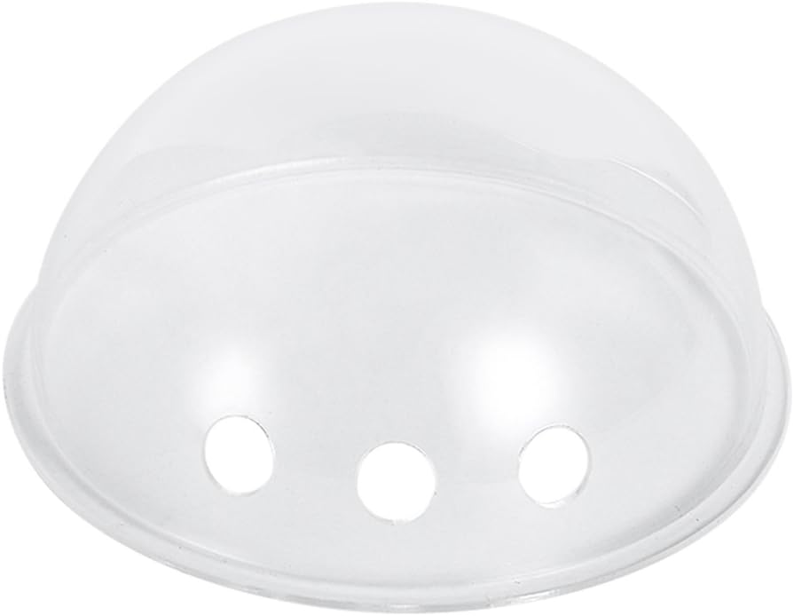 Lemonda 17cm Transparent Acrylic Breathable Dome Case for Space Capsule Bubble Pet Bubble Carrier Backpack (Three Holes)