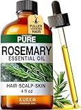 100% Pure & Natural Rosemary Oil for Hair, Skin, Aromatherapy & Soap Making Scent (4 Fl Oz / 118 ml)