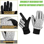 MOREOK Winter Gloves for Men/Women -10°F 3M Thinsulate Warm Touch Screen Snow Ski Bicycle Bike Gloves for Driving/Cycling/Running/Hiking - Image 3