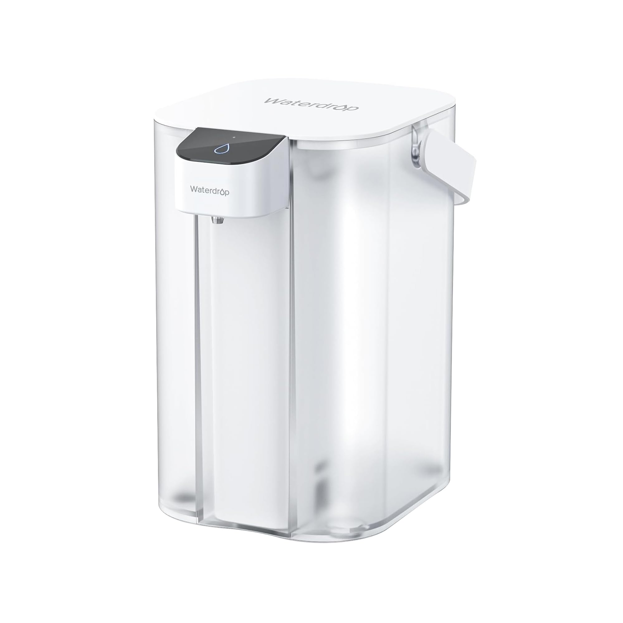 Waterdrop Chloramine Reduction Electric Water Filter Pitcher, Dispenser, 200-Gallon Long-Life Filtered Water Pitchers, NSF/ANSI 42, Reduce Chloramine, Lead, PFAS, 15-Cup, White, with 1 Filter