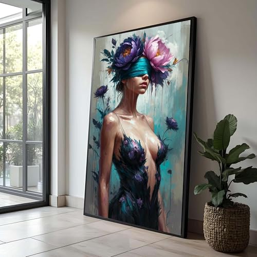 Tableau abstrait femme pour sublimer la décoration murale de votre chambre