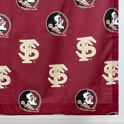 Image of College Covers Everything Comfy Florida State Seminoles Bright and Colorful Shower Curtain Cover 70 inch x 72 inch