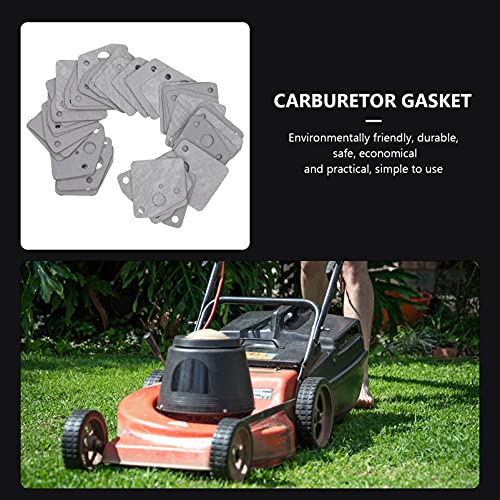 Yardwe 50Pcs Carburador Isolador de Calor Junta Washer Substituição para Jardinagem Gramado Máquina