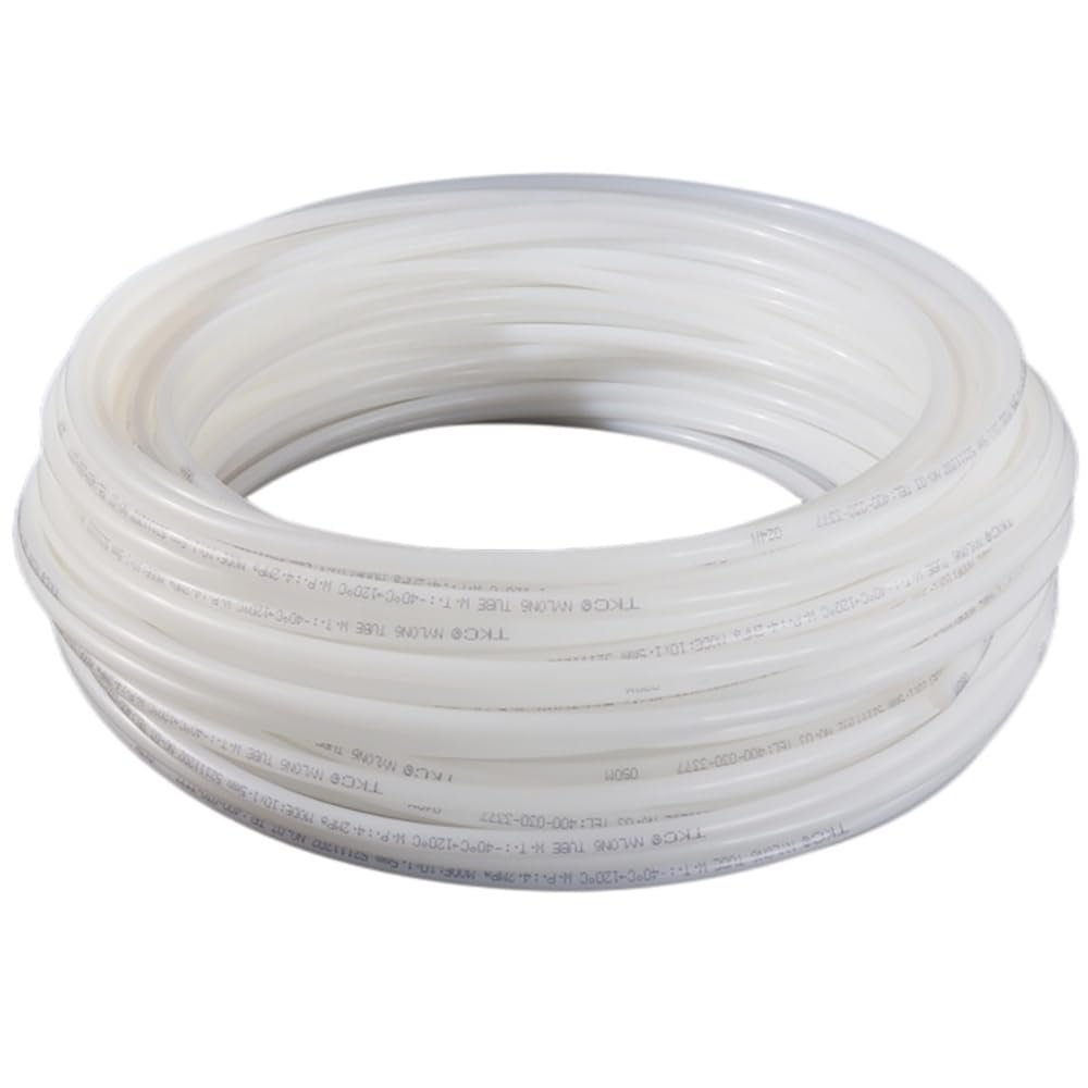 Rigid Smooth PA6 Polyamide Tube 2M Translucent Fuel Air Line for Pneumatic Devices, Multiple ID 2mm to 13mm(OD 10 x ID 7mm)