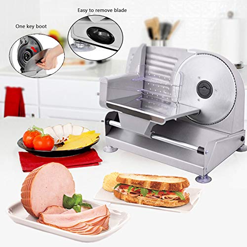 Cortadora eléctrica de carne con hoja de 7.4 pulg miniatura 4