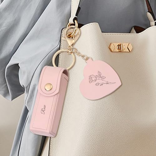Custom Engraved Lipstick Case Keychain - 49% Off Gift for Women - Image 6