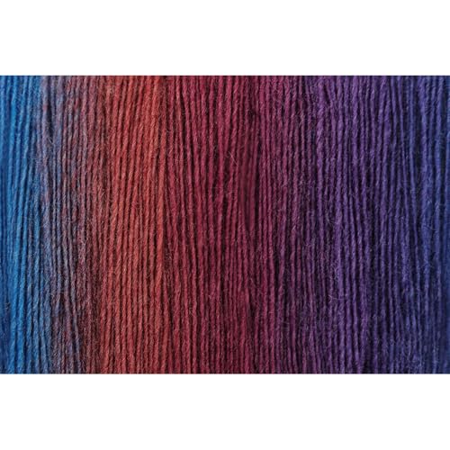 Image of NICEEC 3 Skeins Rainbow Soft Yarn 100% Wool Gradient Multi Color Yarn for Crocheting Knit Total Length 180mx3(196ydsx3,50gx3)-17#