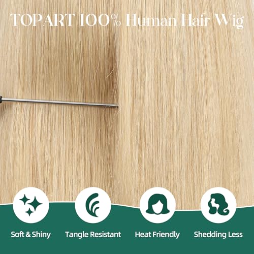 Image of Blonde Wig Human Hair Pre Plucked Straight Short Bob Wigs 5x6 UHD Lace Front Wigs Remy Real Human Hair for Women 14Inch