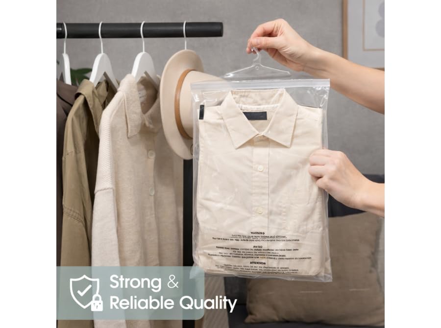Infinite Pack 6" X 9" 1000 CT Self Seal Clear Poly Bags with Suffocation Warning for Packaging, Shipping Permanent Adhesive