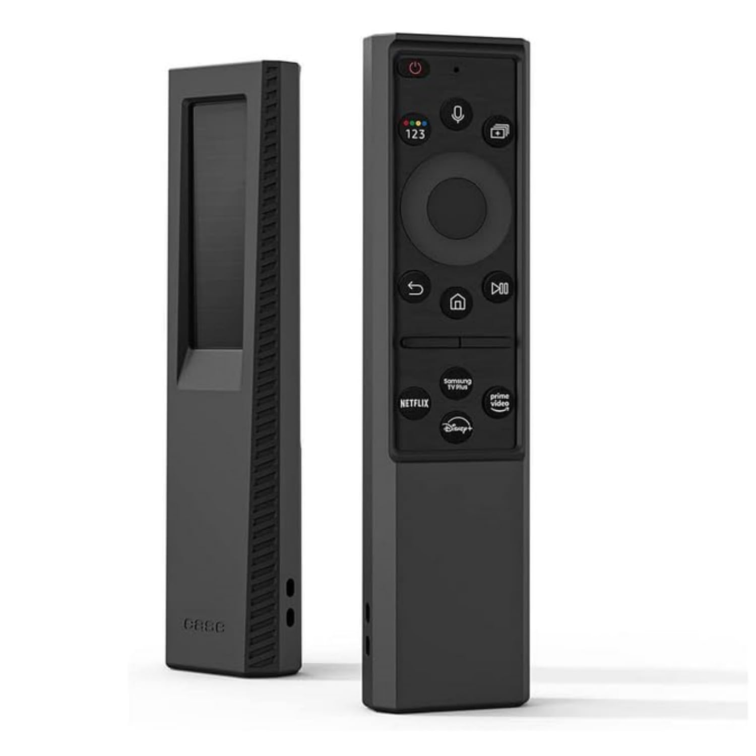 SKEIDO Silicone Protective Case for Samsung TM2281E BN59-01385A BN59-01385B BN59-01393A Case Holder Shockproof Battery Back Covers for Samsung Smart TV Solar Cell Remote Controller (Black)