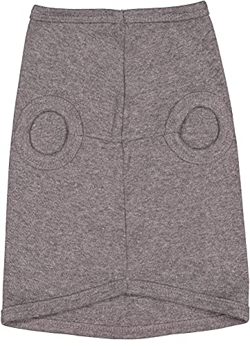 Doggie Skins 100% Combed Ringspun Cotton 1x1 Baby Rib Dog Tank Top, Granite Heather, Medium