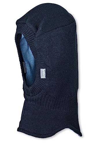 Sterntaler Jungen Wende-strickmütze Mütze, Blau (Marine 300), 53