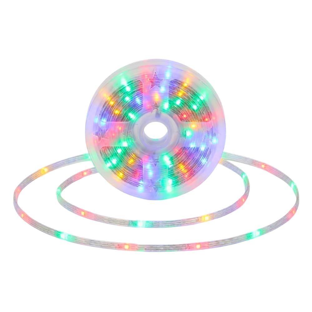 10m/100 LEDs Multicolor Fairy Lights - Mains Powered String Lights with 8 Modes, Memory & Timer, Flexible Leather-Thread Wire, IP44 Waterproof for Indoor/Outdoor Christmas, Home & Garden Décor