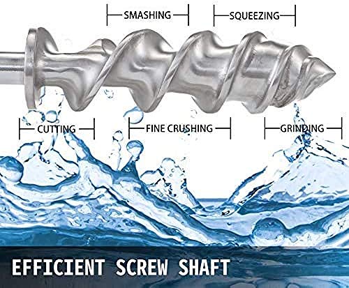 Handpers met zuignapvoet en tafelklem, lange schroefas, sapcentrifuge, roestvrij staal voor het maken van sap, gember, appels, druiven - Image 8