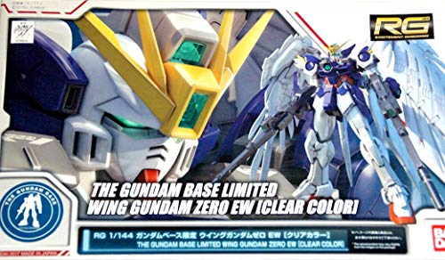 Bandai RG 1/144 THE GUNDAM BASE limited Wing Gundam Zero EW clear color miniatura 4
