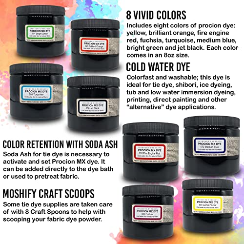 Moshify MSHFY-MX-2 Jacquard Procion Mx Dye Kit - Tie Dye Powder Made In Usa thumb #3