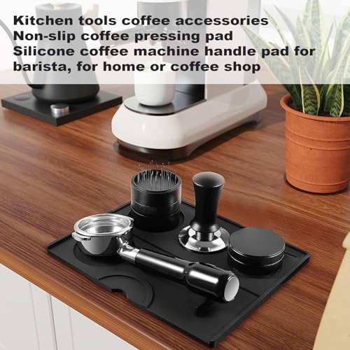 Miniatura 7 de Hotut Café Tamper Mat Silicona,Prensador De Cafe Mat De Silicona,Almohadilla Prensador Cafe Mat De Silicona,Tamper Mat,Alfombrilla De Manipulación De Café,Para El Hogar O Baristas Profesionales