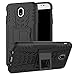 MAMA MOUTH Galaxy J7 Pro J730G Case, Shockproof Heavy Duty Combo Hybrid Rugged Dual Layer Grip Cover with Kickstand for Samsung Galaxy J7 Pro J730G 2017(with 4 in 1 Packaged),Black