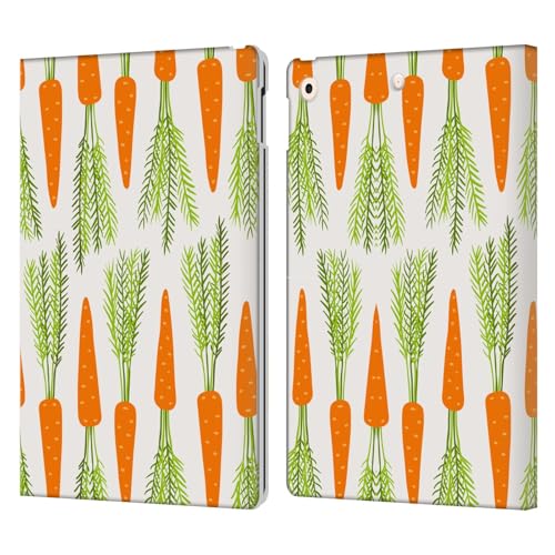 Étui portefeuille iPad 10.2 Haroulita en cuir imprimé carottes