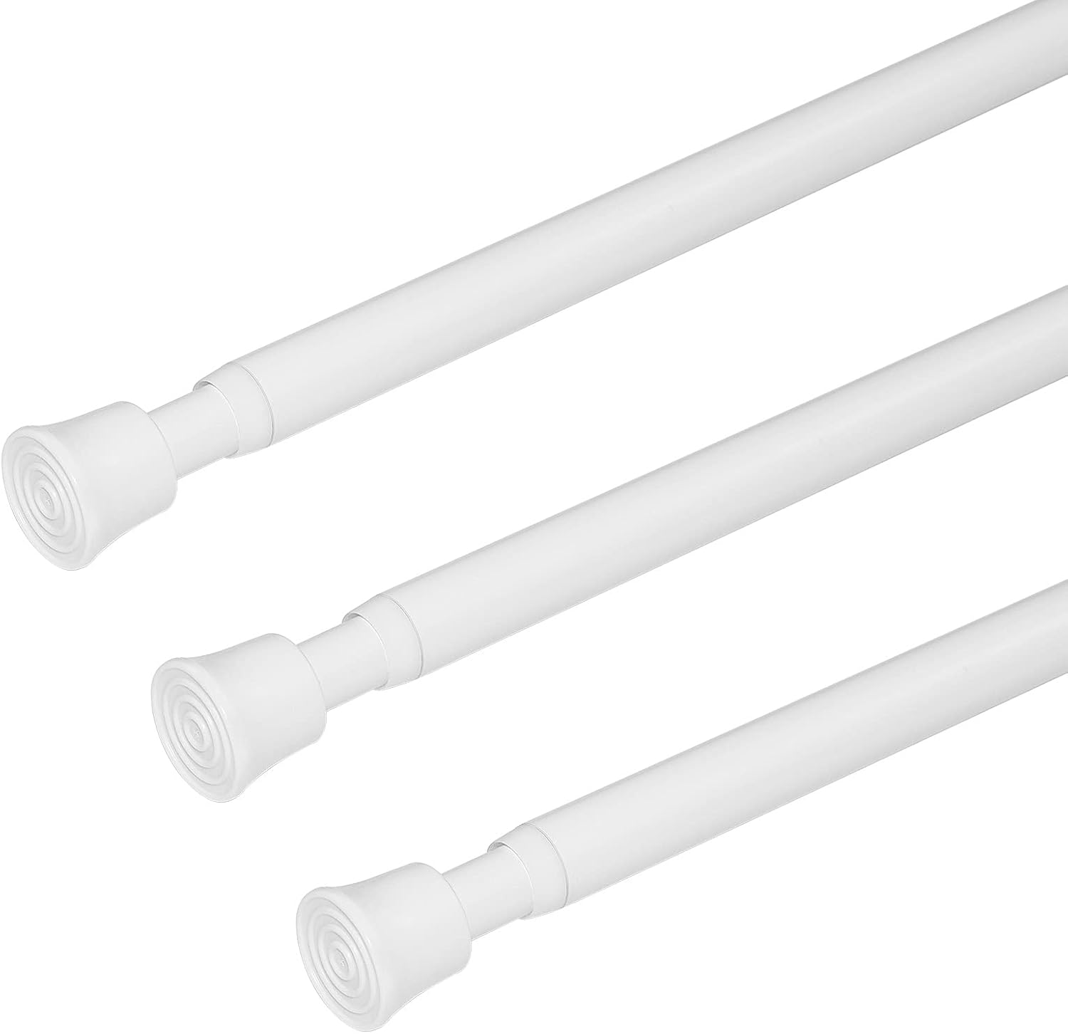 KXLife 3Pcs Spring Small Tension Rod Window Curtains Rod