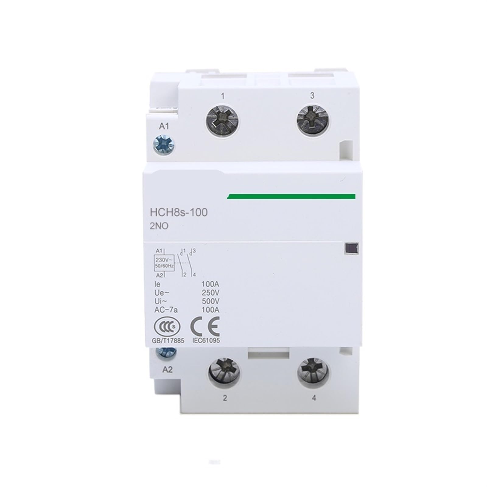 Stycznik modułowy HCH8s-100 2P 100A 2NO lub 4NO 24V 110V 220V Automatyczny do użytku domowego 1 szt. (100A 2NC AC230V)