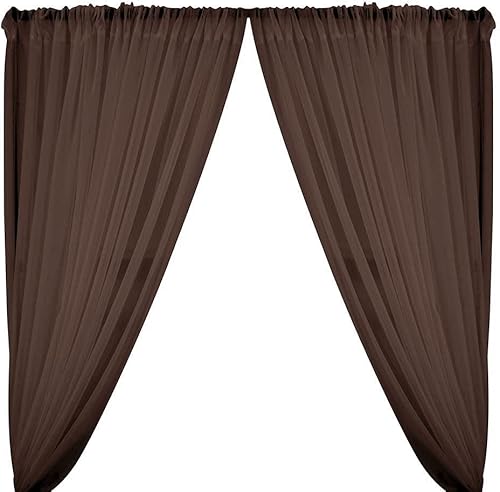 Miniatura 24 de Tela y espuma de New Creations Inc, ignífugo/resistente, transparente y transparente con telón de fondo de gasa, panel divisor de habitación, tubo y