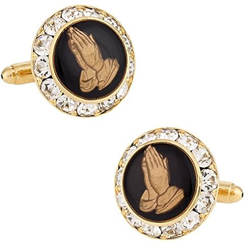 Cuff-Daddy Praying Hands Religious Cufflinks Cover