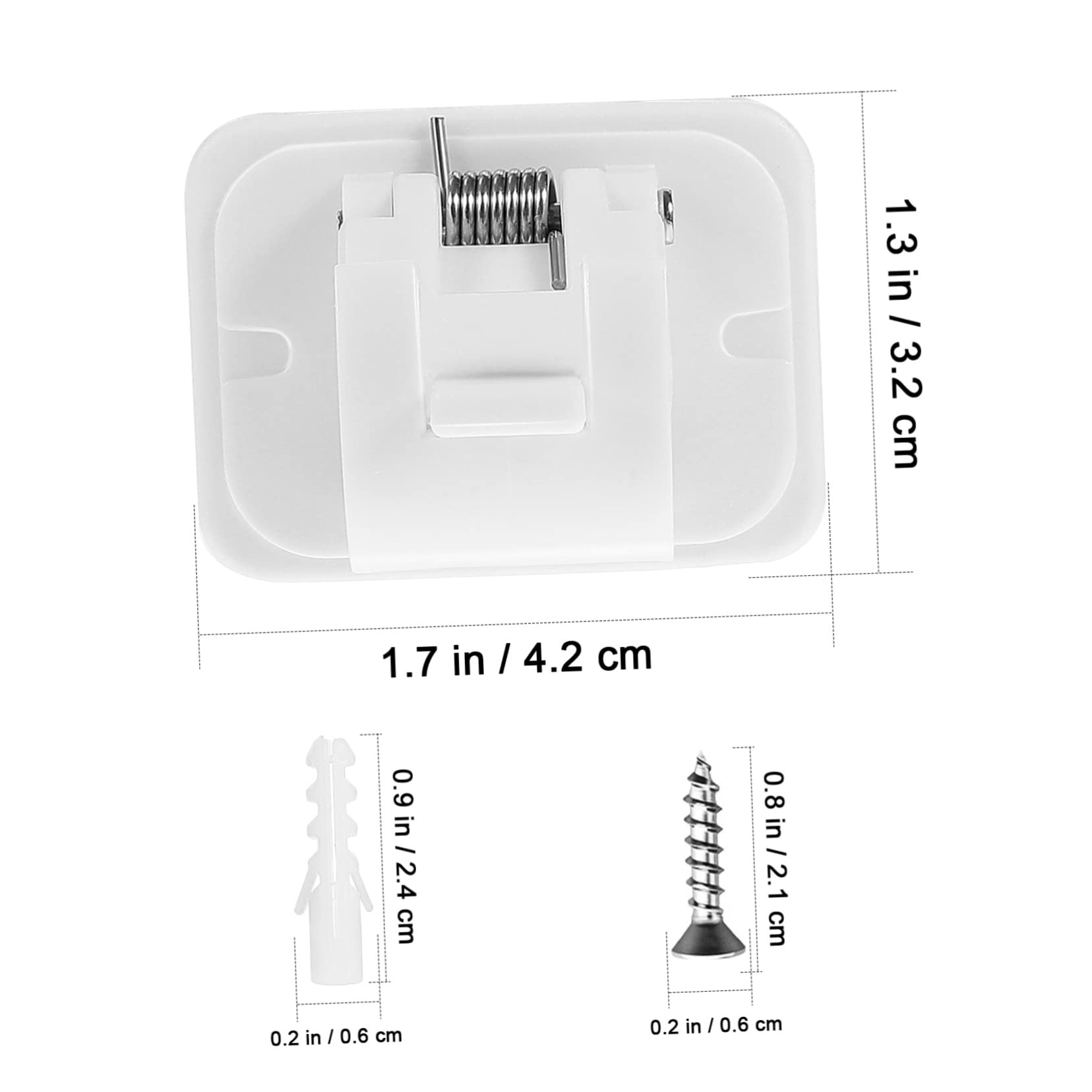VOSAREA 20pezzi Pz Supporti Adesivi per Bastoni da Brackets Fissaggio per Parete Facili da Installare su Superfici Lisce Resistente e Rigido per Tende Interne e Arredamento Domestico