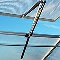 BIBISTORE Solar Automatic Window Opener for Greenhouse Heat Sensitive Auto Greenhouse Vent Opener Greenhouse Accessories Hothouse Roof Vent Kit-Lifts 15 Lbs