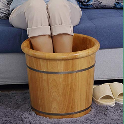 Bañera de madera de roble para pies 38x34x34 cm miniatura 6