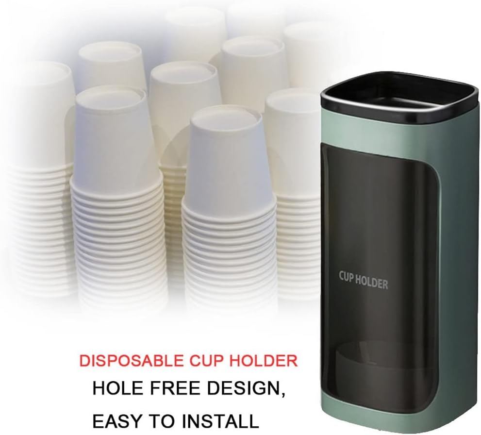 Disposable Paper Cup Taker Remover Water Dispenser Holder Home Office Wall-mounted Cups Storage Rack