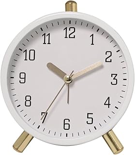 Reloj electrónico fácil de leer para niños, función de silencio y diseño fácil de usar (blanco)
