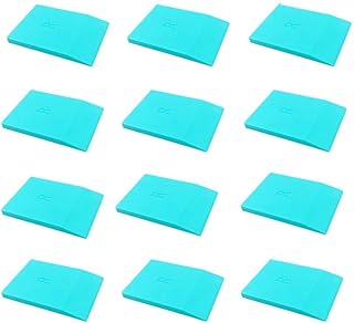 JAJADO Screen Printing Squeegee Mini Squeegees 12 Pack, Rubber Chalk Paste Squeegee for Silk Screen Stencils, Silk Screen Stencil Tools Chalk Paste Paint Tool, Chalk Ink, Transfers Crafts Tool
