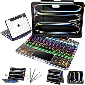 ❤高級感溢れデザイン性＆実用性も兼備♪❤超薄型❣iPadケース＆キーボード Amazon.co.jp: [2024年最新型] 7色バックライト iPad 第9世代