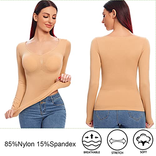 Image of JOYSHAPER Women's Cami Shaper Tummy Control Padded Bra Camisole Cami Compression Tank Top Shapewear Body Shaper