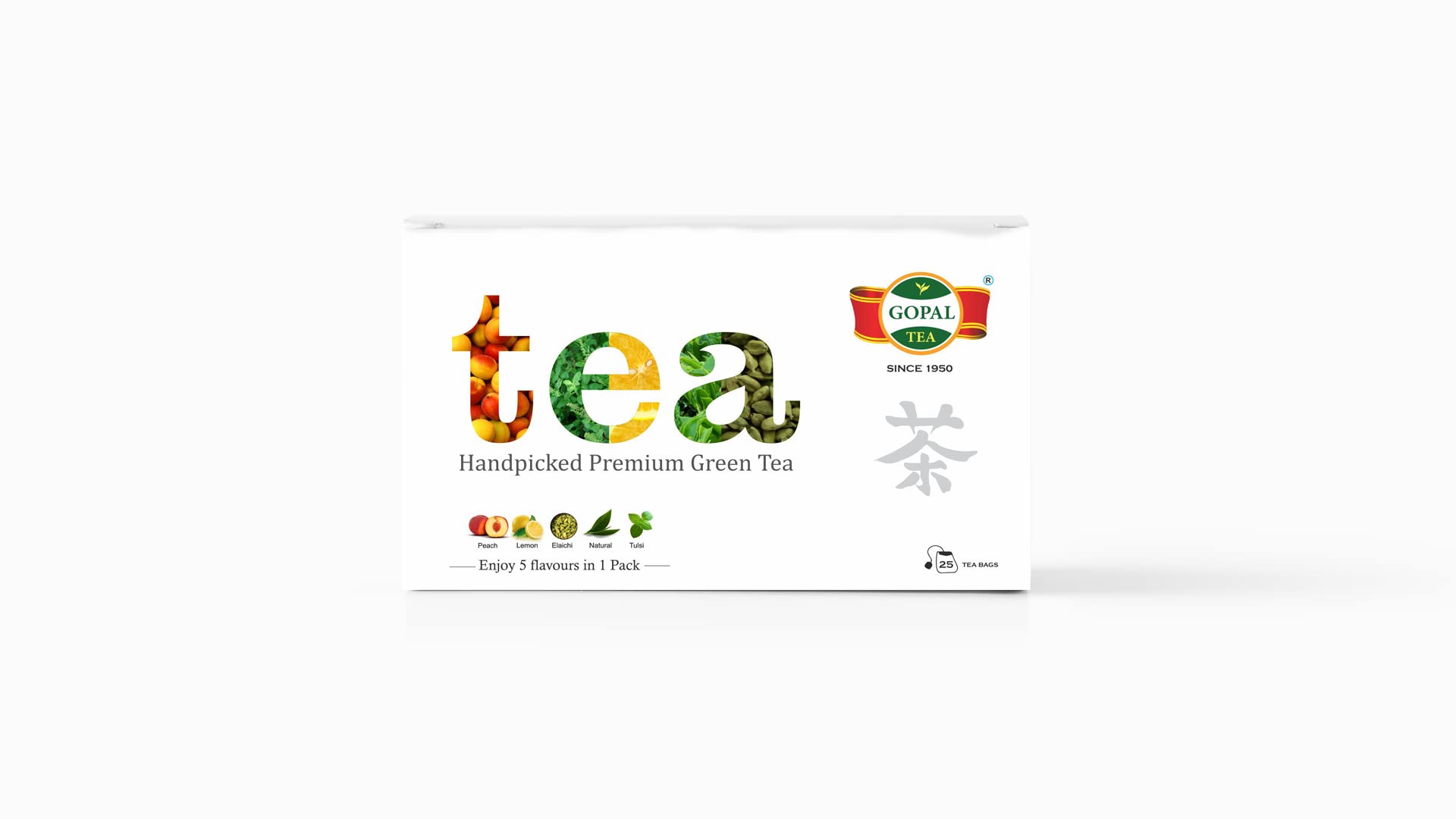 Gopal Tea 5-in-1 Assorted Assam Green Tea Combo Pack, 25 Tea Bags (5 Sachets Per Flavour), 50 gm, Peach Green Tea, Lemon Green Tea, 100% Natural Green Tea, Elaichi Green Tea, Tulsi Green Tea, Premium Green Tea Sampler Trial Pack with 5 Exotic Flavour (B06Y1MSWWH) Amazon Price History, Amazon Price Tracker