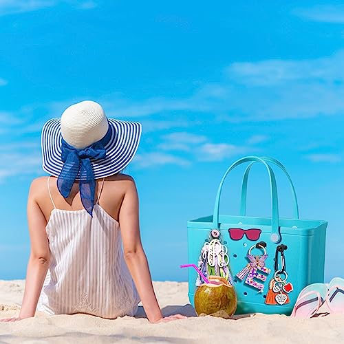 Image of Mity rain Key Holder for Bogg Bag, Accessories for Bogg Bags Original X Large, Insert Charm Carabiner Keychain for Beach Bag