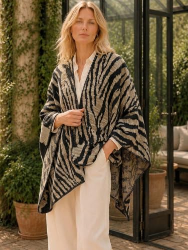 Image of Breezy Lane Shawl Wraps for Women Ponchos Ruana Wraps Cardigan