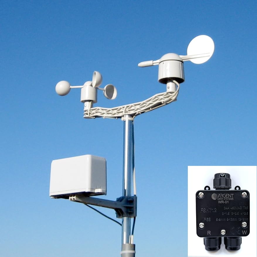 WR-01 Wind and Rain Sensor Set with Modbus RTU, CSV, and JSON Output