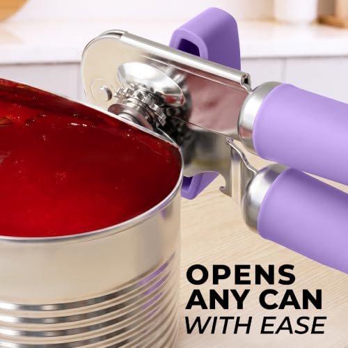 Image of Zulay Kitchen Stainless Steel Swing Open Manual Can Opener Comfortable Grip