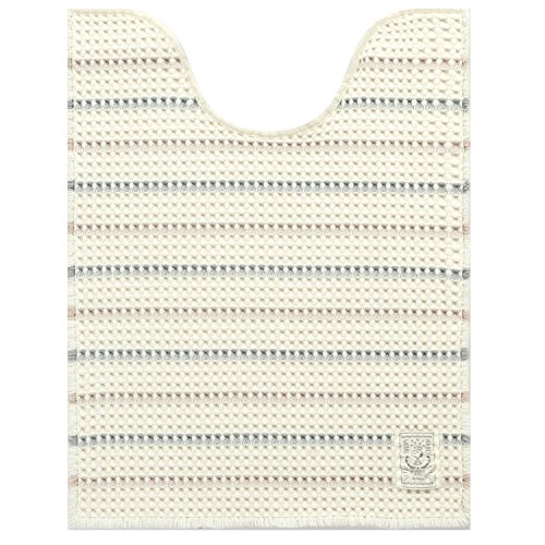 センコー スヌーピー ソフトモノトーン ロングトイレマット 約80×60cm アイボリー 60831